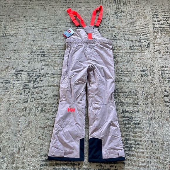 Helly Hansen Jr. Junior Summit Bib Snow Pant NEW Kids 8 purple blue RECCO DWR - Picture 1 of 14